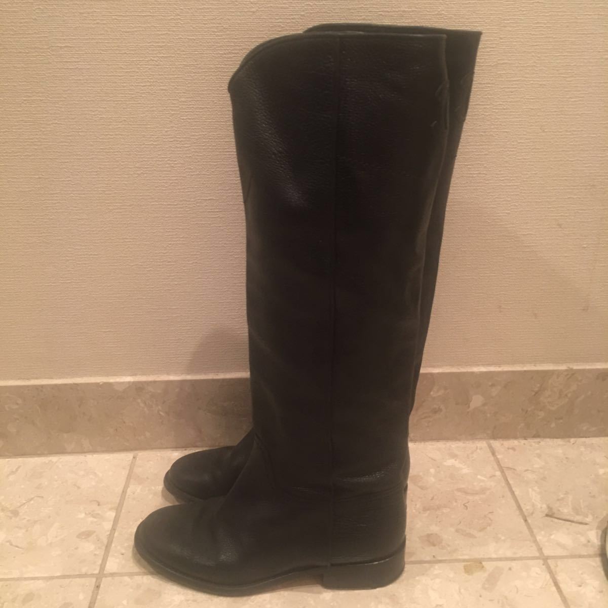 CHANEL シャネル ロングブーツ シューズ マーク ロゴ EU36.5