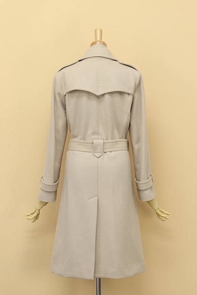 ◇Spick&Span/スピックアンドスパン ベルト付 カシミヤ混 ウール トレンチコート ベージュ