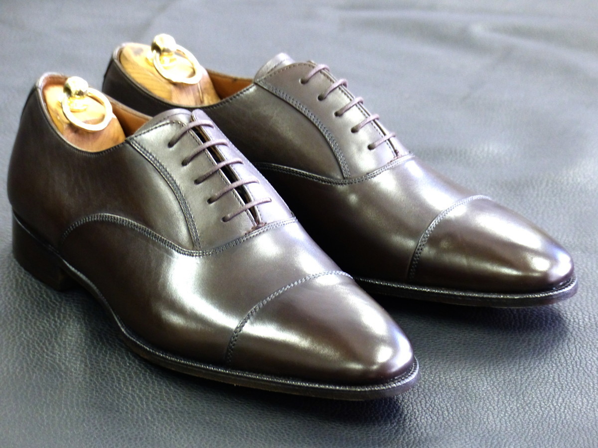 大人気，限定SALE カルサーテス 本革 1円スタート アウトレット品 27.5cm ストレートチップ ダークブラウン マッケイ製法 検ブリドレン(27.5cm)｜売買されたオークション情報、yahooの商品情報をアーカイブ公開 - 27.5cm