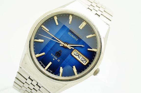 美品 SEIKO てこずっ TYPE II 7546-8160クオーツ稼働品