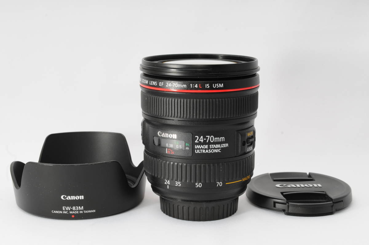☆新品級☆ Canon キヤノン EF 24-70mm F4L IS USM フード付 おすすめ