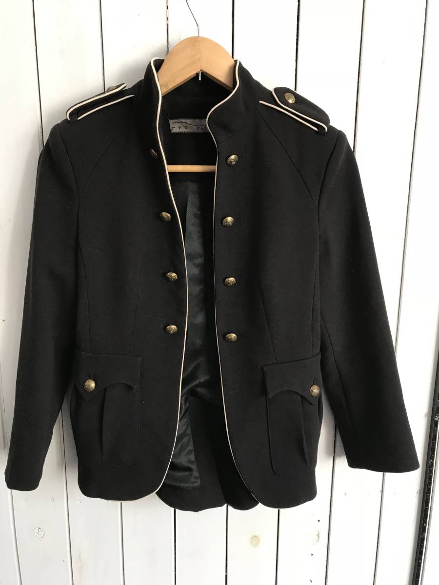 新作，HOT ZARA BASIC ナポレオンジャケット 黒系 S ザラ(テーラードジャケット、ブレザー)｜売買されたオークション情報、yahooの商品情報をアーカイブ公開 - オークファン 女性用
