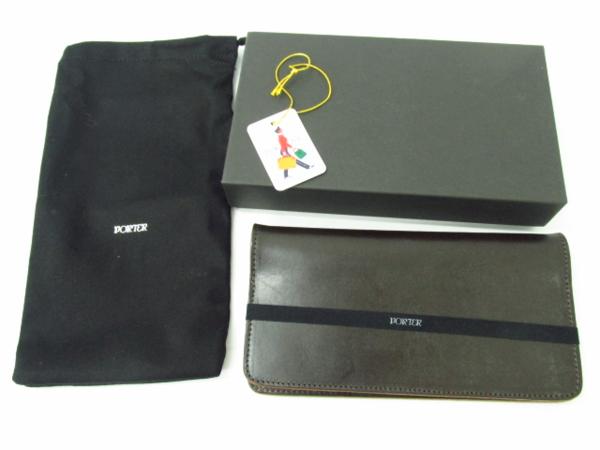 美品　ポーター　カジノ　長財布　折財布　PORTER　CASINO　吉田カバン 吉田カバン PORTER CASINO ポーター カジノ レザーロングウォレット 2