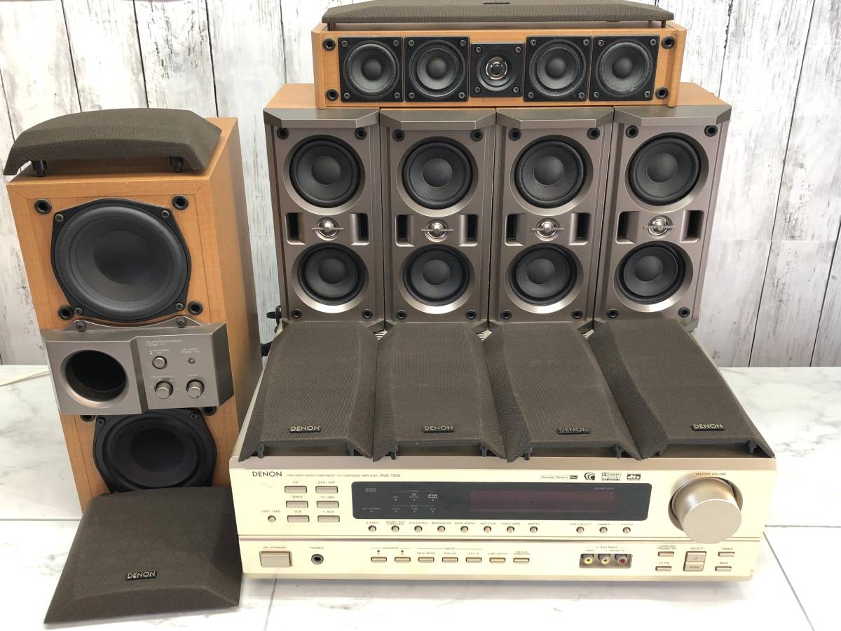 AVC-1550 AVサラウンドアンプ デノン DENON 美品⁄説明書付DENON 5.1ch