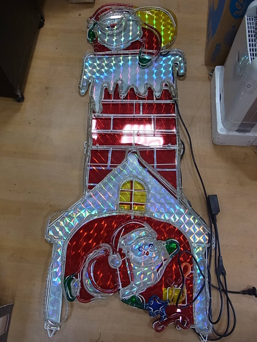 ★イルミネーション★ チューブライト　エントツサンタ 1円～/クリスマス/イルミネーション/チューブライト/ホログラム/えんと