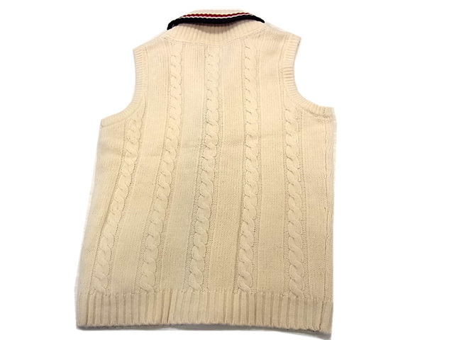 ○美品 シナコバ ウール100％ ニットベスト カウチンベスト メンズ