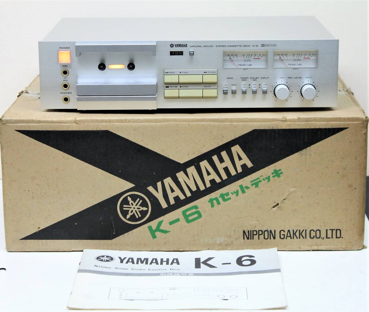☆1円〜☆ YAMAHA ヤマハ ステレオカセットデッキ K-6 STEREO CASSETTE