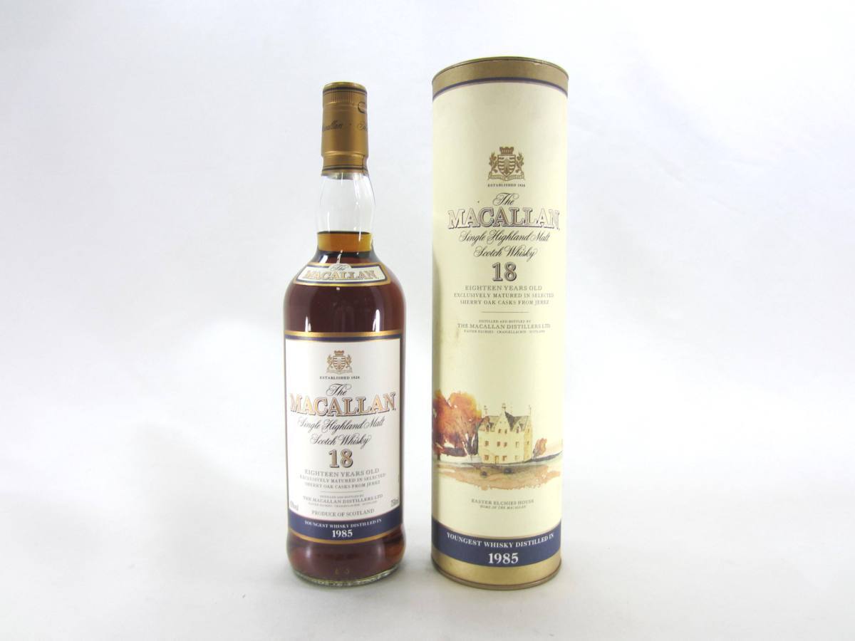 本物】未開封 ウイスキー マッカラン 18年 1985 ケース付 ザマッカラン