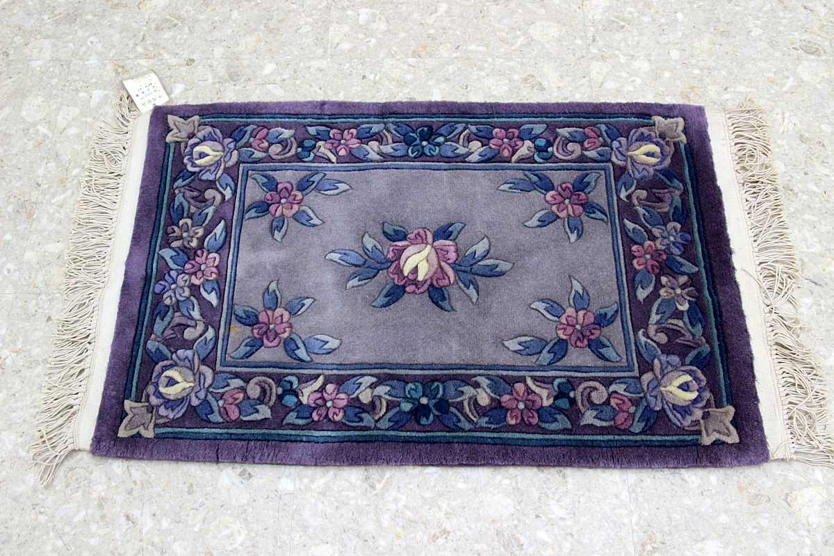 添島勲商店 国産 い草花ござ ラグマット 約174×174cm No825 花ござ夢路