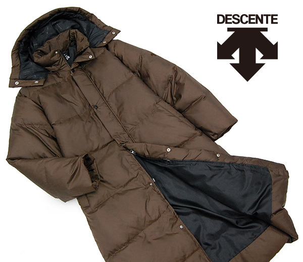 肉厚軽量！美品 デサント DESCENTE スーパーロングダウンコート/ベンチ 