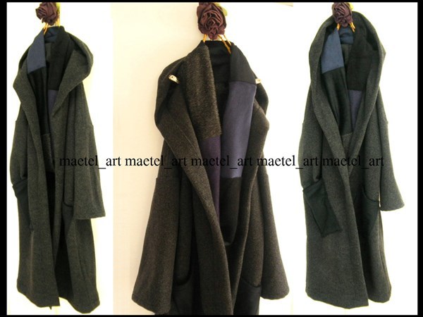 【超激得，100%新品】 234L ハンドメイド ロングコート とても温かな厚地起毛woolＯＰ + 異素材longスヌード カシミア アンゴラ モヘアetc 真冬ＯＫ(その他)｜売買されたオークション情報、yahooの商品情報をアーカイ その他