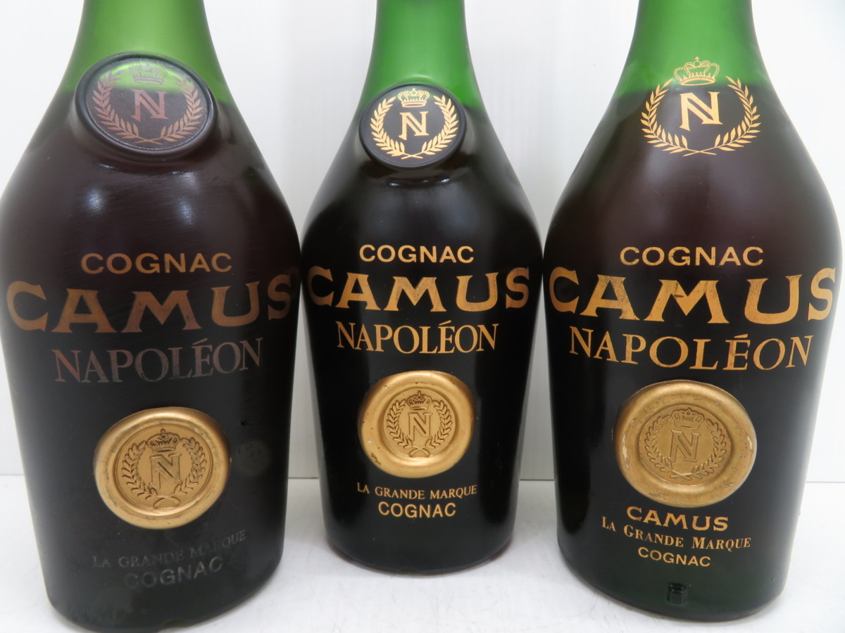 3本◇CAMUS/カミュ ナポレオン コニャック ブランデー 700ml 40% 古酒 