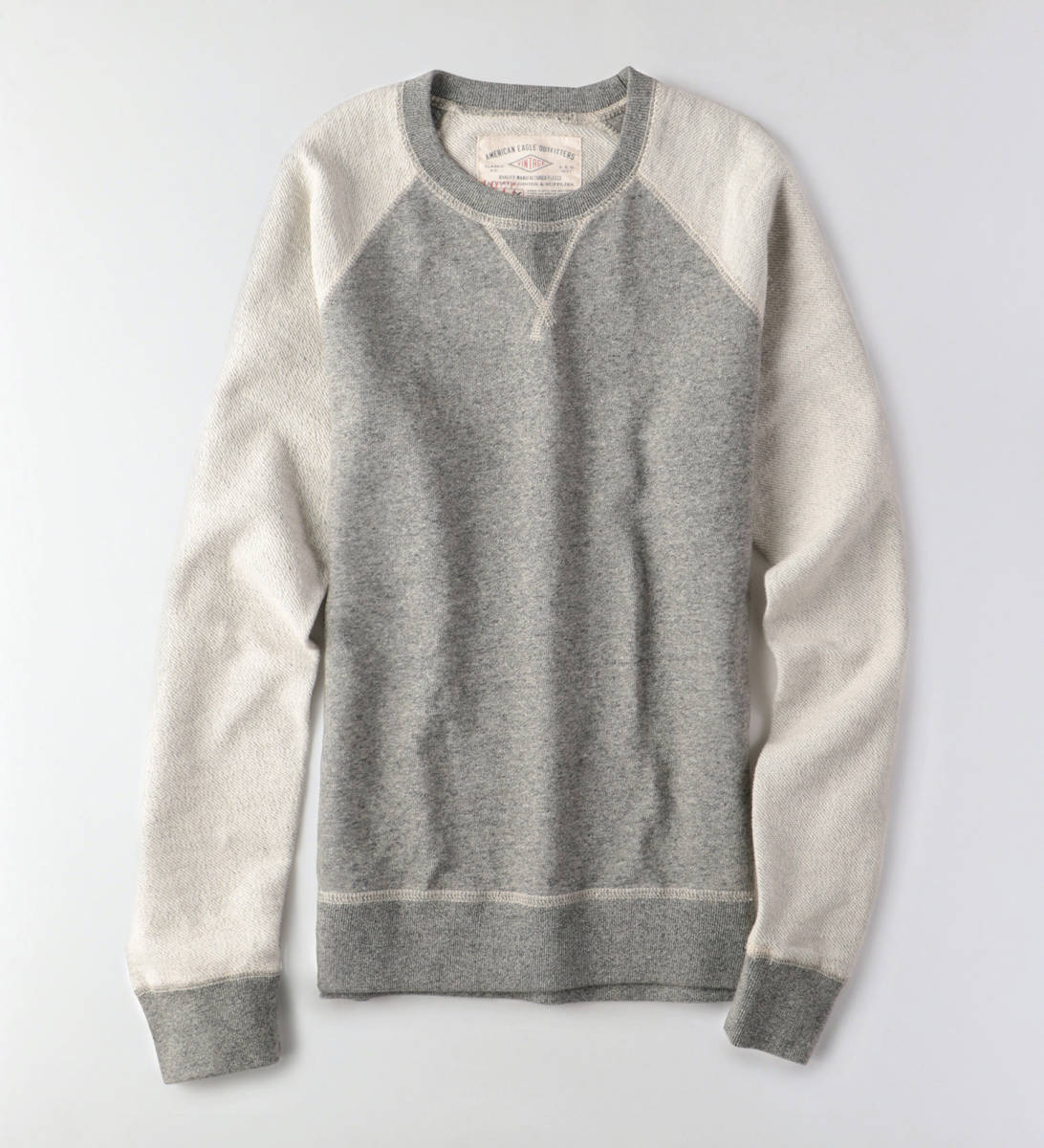 * AE アメリカンイーグル スウェットトレーナー L / Heather Grey *