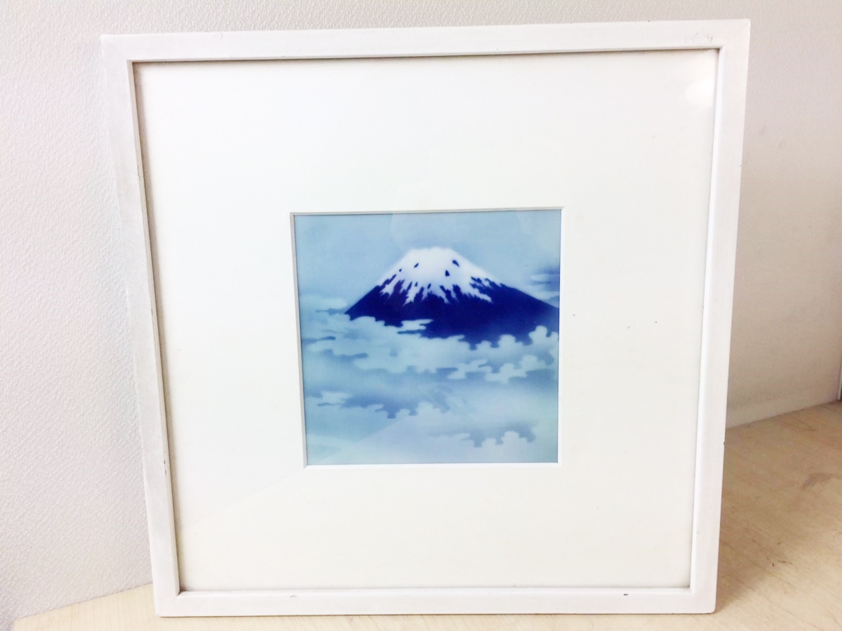 中古品】有田焼 深川製磁 宮内庁御用達 陶板画 額入り 陶額 配送保険付