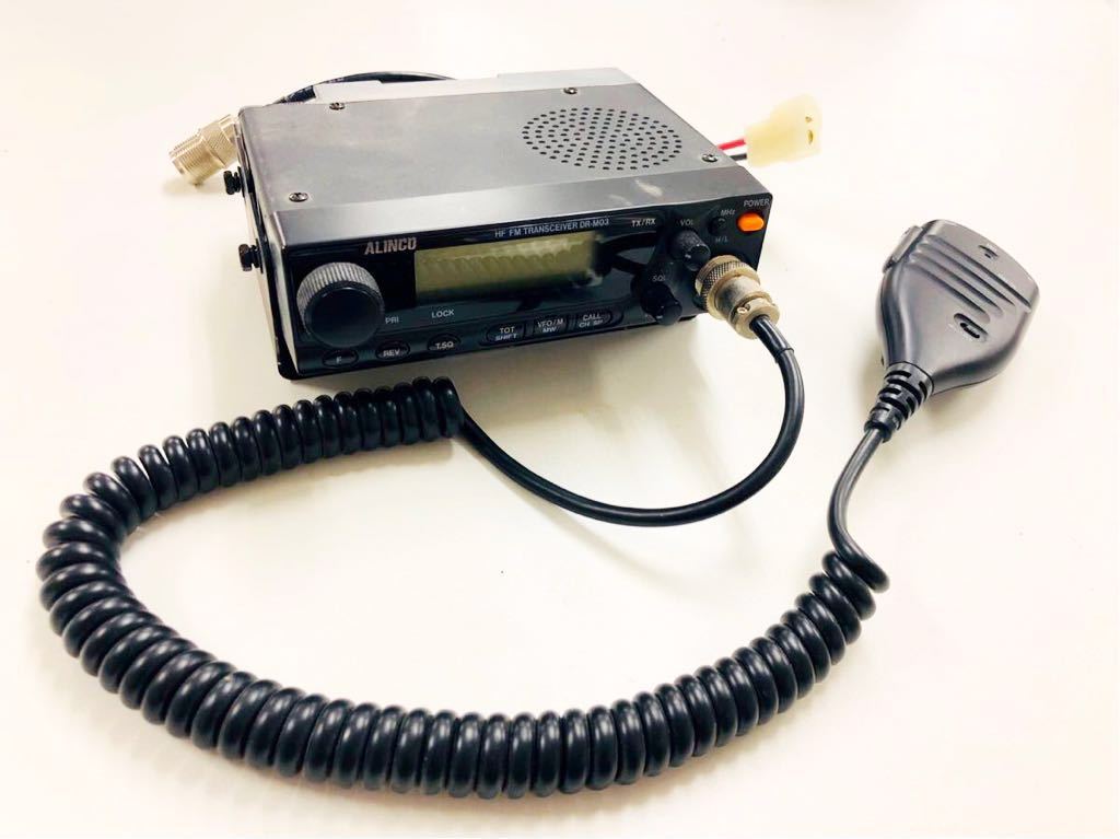 ALINCO アルインコ HF FM TRANSCEIVER DR-M03 EMS-5A 通電 動作 未確認