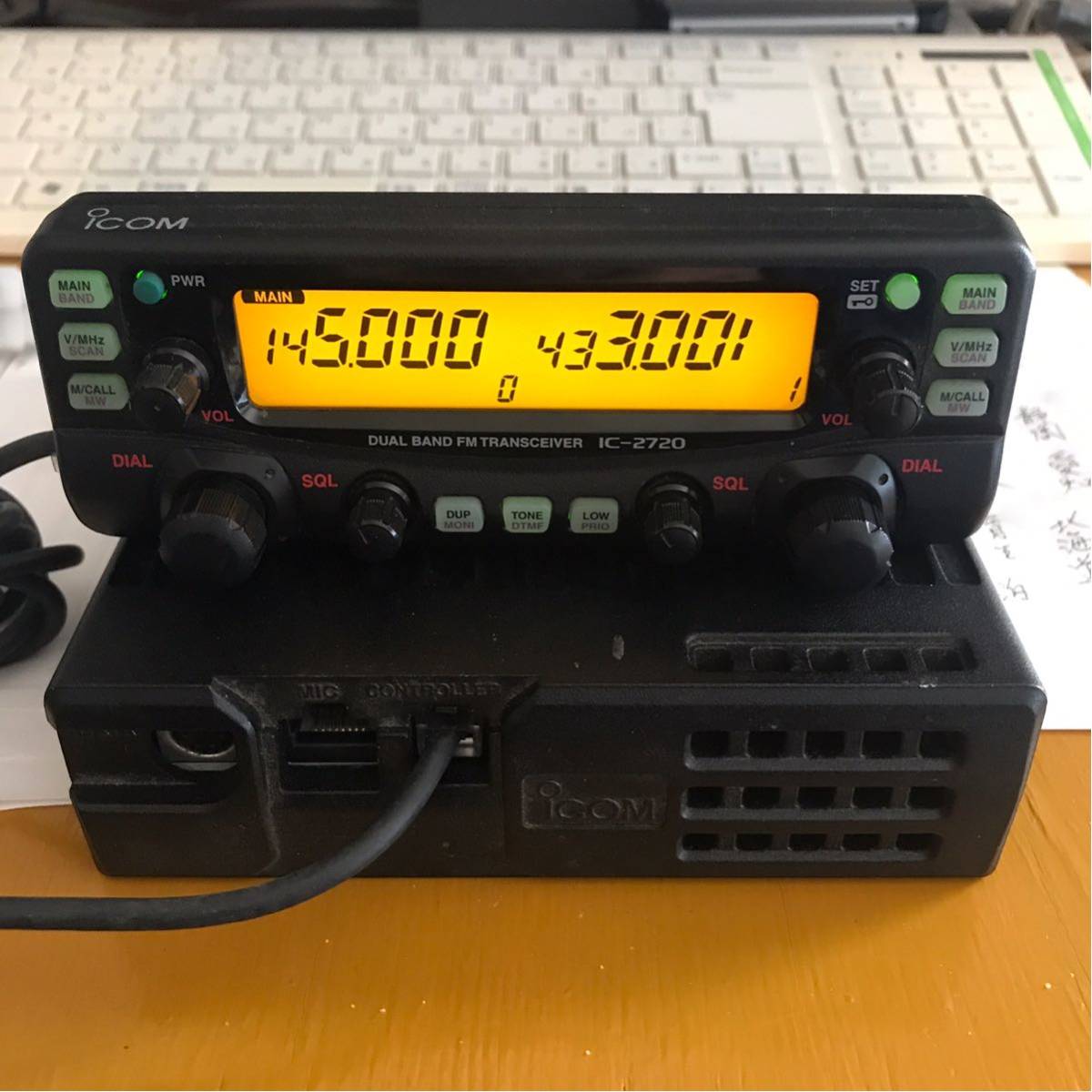 ICOM アイコム ジャンクIC-2720D IC-2720 デュアルバンド FM ICOM IC