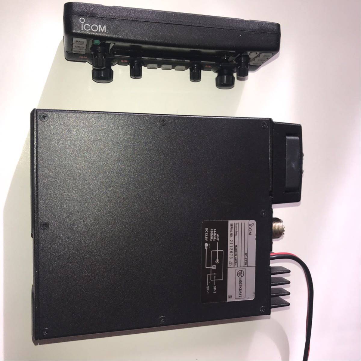 ICOM アイコム ジャンクIC-2720D IC-2720 デュアルバンド FM ICOM IC