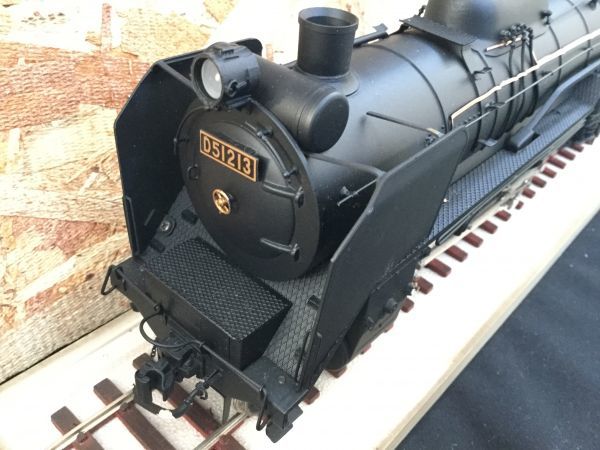 【美品】蒸気機関車 型式D51213 鉄道模型 1/42 アクリルケース付き 型式 D51 蒸気機関車模型 1/42スケール D51213 ビンテージ アクリル