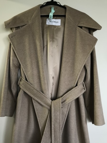 MaxMara マックスマーラ ☆カシミヤ フードロングコート 白タグ サイズ 