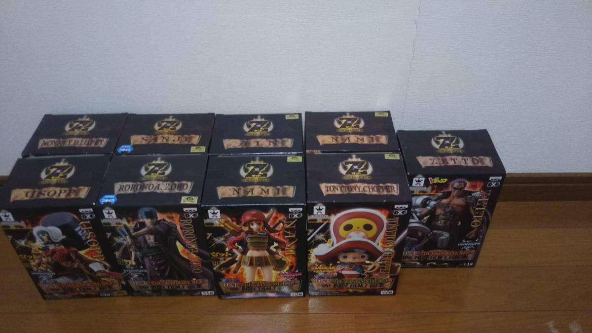 ワンピース フィギュア グラメン フィルムＺ DXF THE GRANDLINE MEN ONE PIECE FILM Z 合計9個