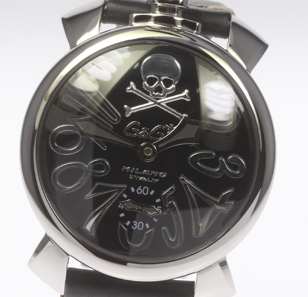 GaGa MILANO】ガガミラノ マヌアーレ48MM 5010.ART.02S 手巻き 裏スケ 