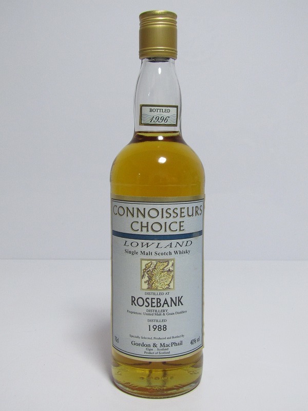 未開栓】ローズバンク 1988-1996 40% 700ml G＆M コニサーズチョイス