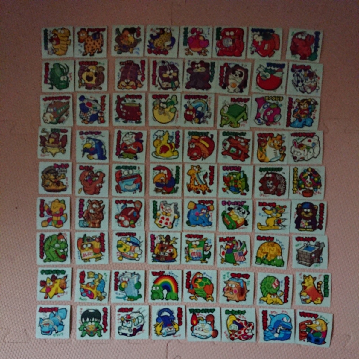 新まじゃりんこシール ロッテ No.1-72 全72種類 フルコンプ マイナー 