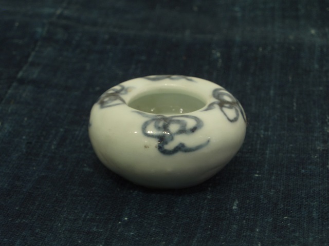 一部予約販売中 李朝青花　文房四宝　水盂　硯　水滴　染付　