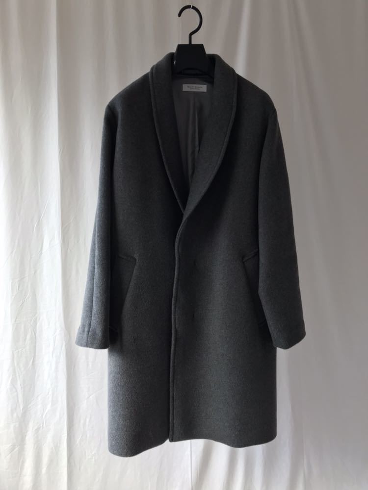 BEAUTY&YOUTH UNITED ARROWS BY ダブルフェイス メルトン ラップコート ショールカラー チェスターコート ...