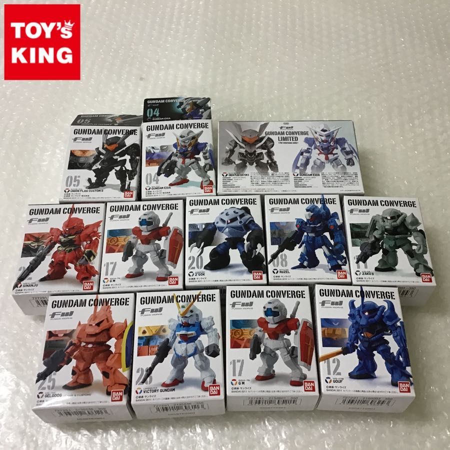バンダイ ガンダムコンバージ 限定 ユニオンフラッグカスタムⅡ ガンダムエクシア ザクⅡ 他