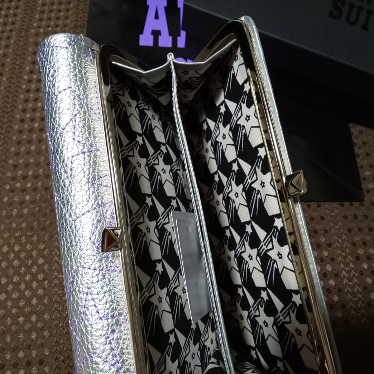 ANNA SUI アナスイ 外口金 長財布 オーバーザムーン シルバー 新品 未 