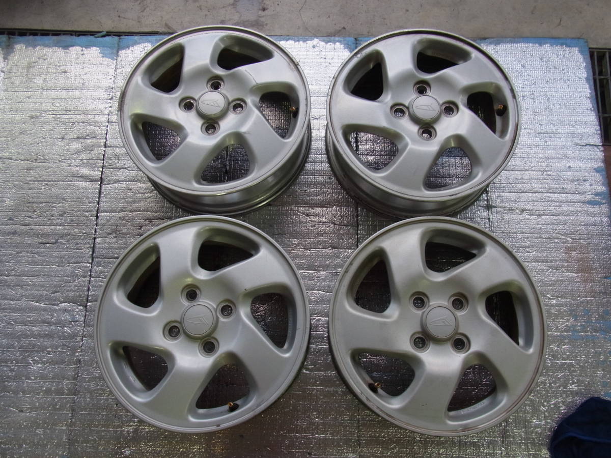 4.5J ダイハツ 純正 14インチ PCD100 4穴 ムーヴ +45 スチール ハブ径54