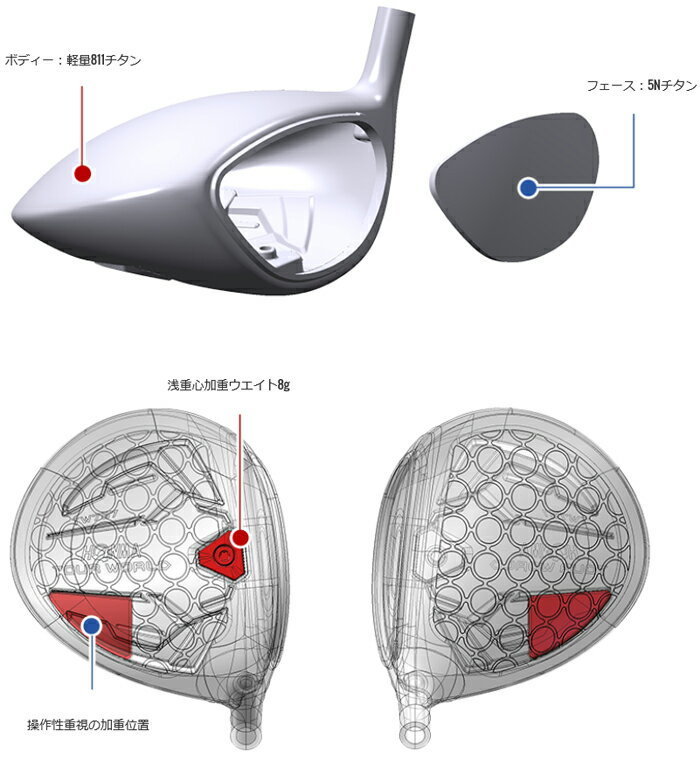 HONMA TW737 ドライバー VIZARD EX-A55 R カバー付 新品 即決 本間 ゴルフ ツアーワールド TW737 460 ドライバー 10.5