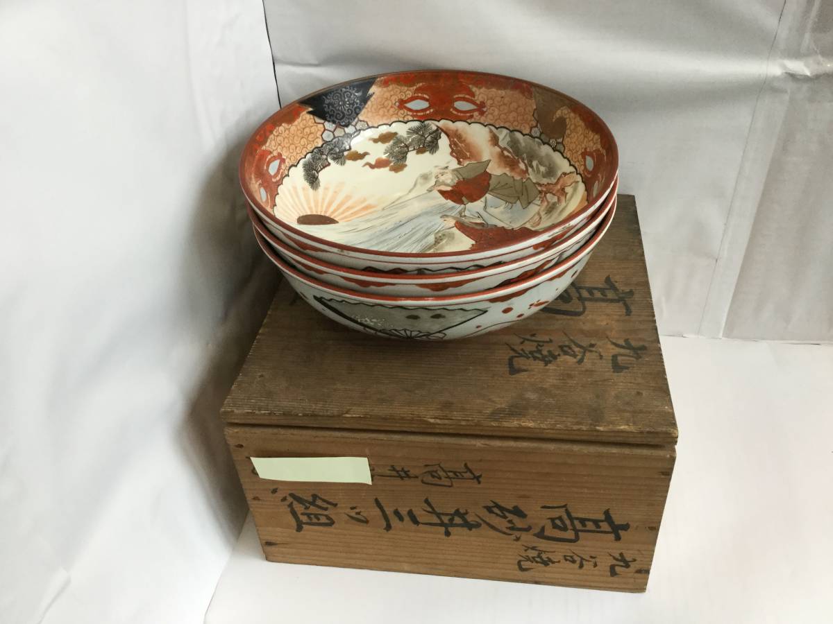 【最安値，得価】 九谷 高砂 三つ組大鉢 丼 幕末明治期 無傷(鉢)｜売買されたオークション情報、yahooの商品情報をアーカイブ公開 - オークファン 九谷