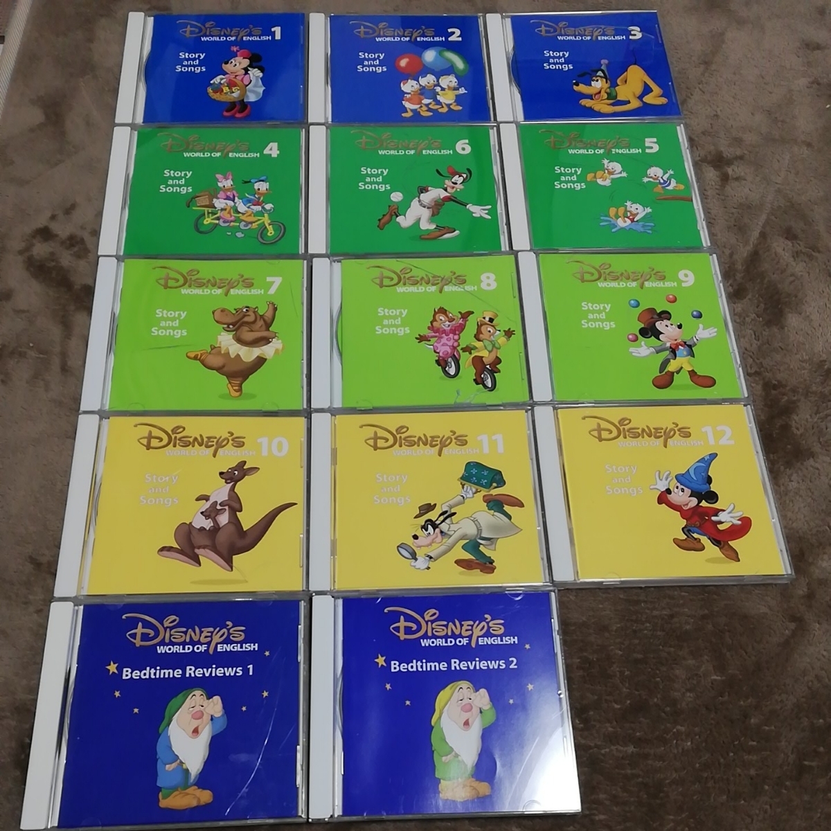 DWE ディズニー 英語 メインプログラム　CD 14枚　