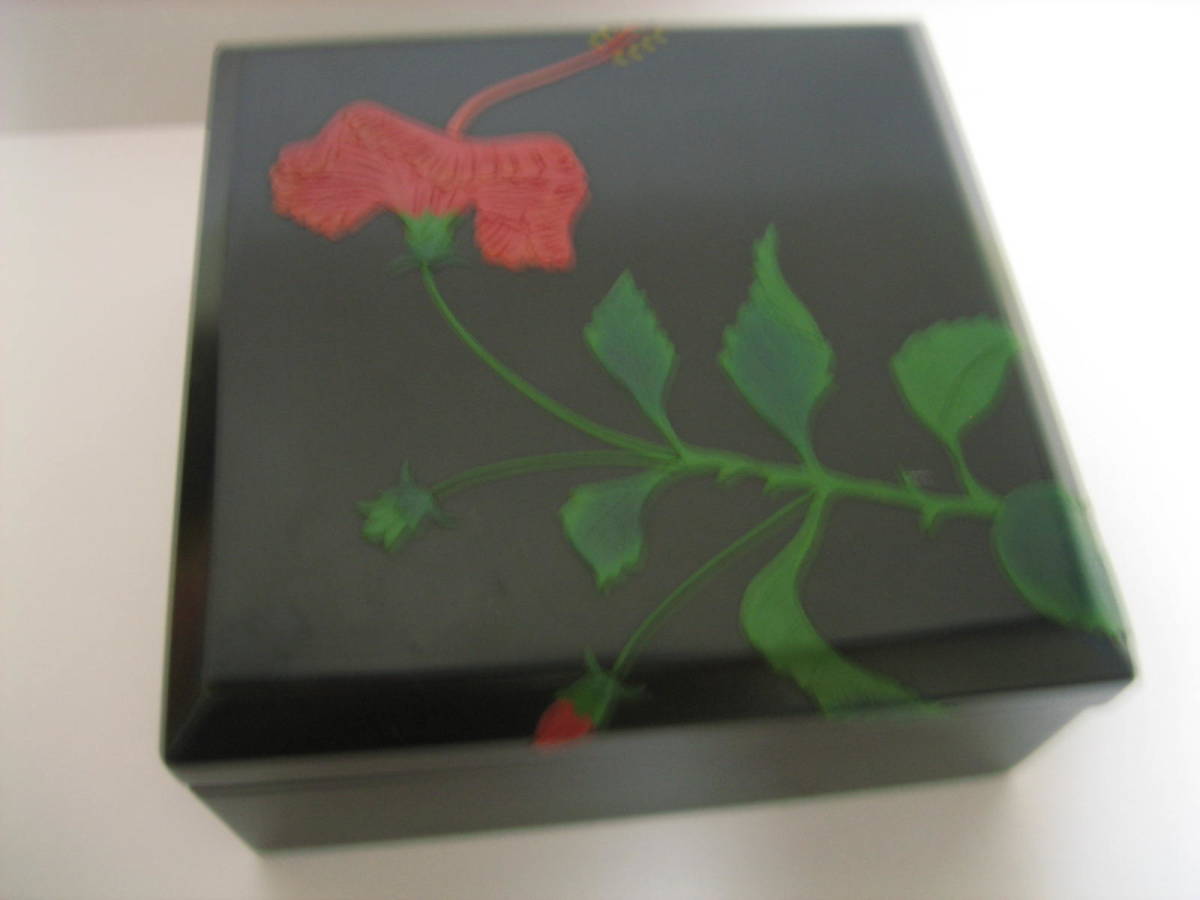 琉球漆器 ハイビスカス 伝統工芸 天然木 琉球棗 残りの人生、日々