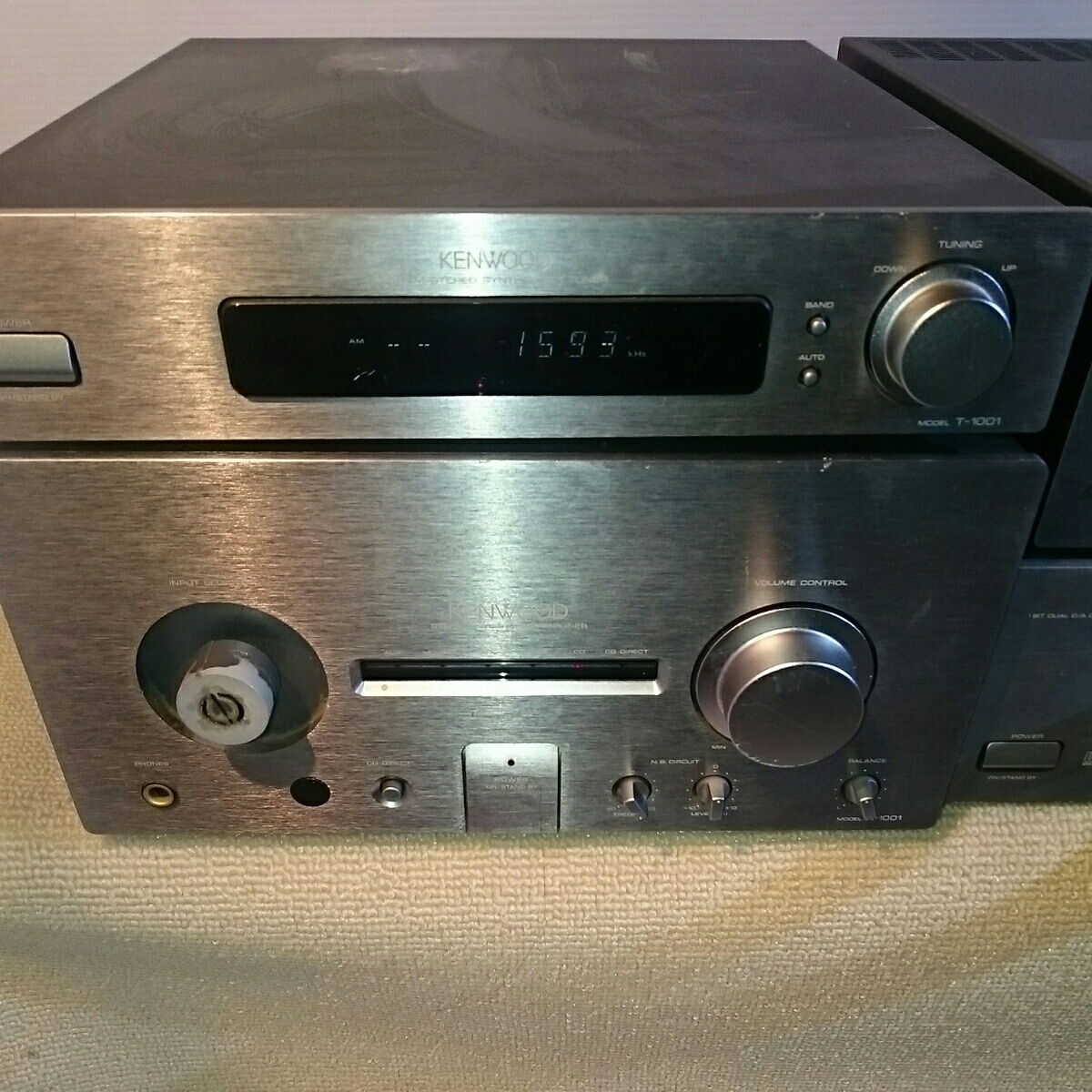 KENWOOD 4段コンポ T-1001 X-1001 DP-1001 A-1001 ジャンク品