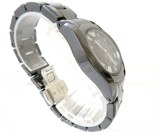 美品 EMPORIO ARMANI エンポリオ アルマーニ CERAMICA セラミカ AR1402 