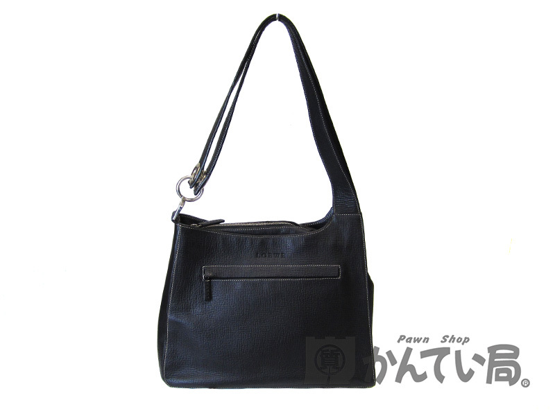 LOEWE 【ロエベ】 ワンショルダーバッグ トートバッグ レザー ブラック