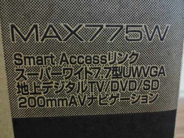新品　未使用　クラリオン　メモリーナビ　MAX775W