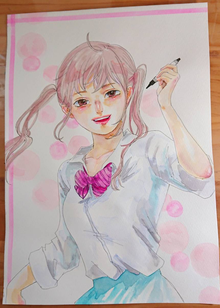 手描きオリジナルイラスト ここま おい 創作 水彩 手描きイラスト 売買されたオークション情報 Yahooの商品情報をアーカイブ公開 オークファン Aucfan Com
