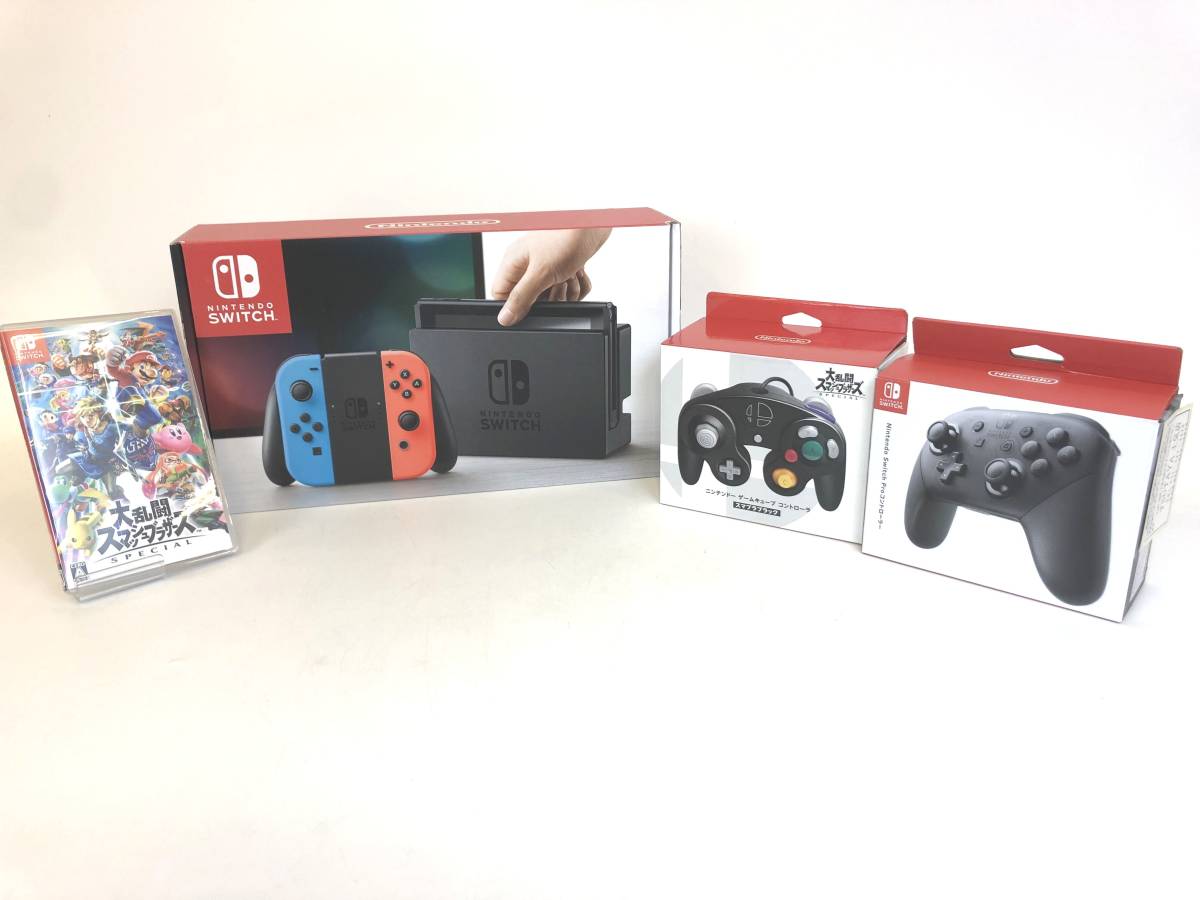人気SALE 任天堂 Nintendo Switch 本体 スイッチ 大乱闘スマッシュブラザーズソフト プロコン ゲームキューブコントローラー ト セット 107936-363(ニンテンドースイッチ本体)｜売買されたオークション情報 ニンテンドースイッチ本体