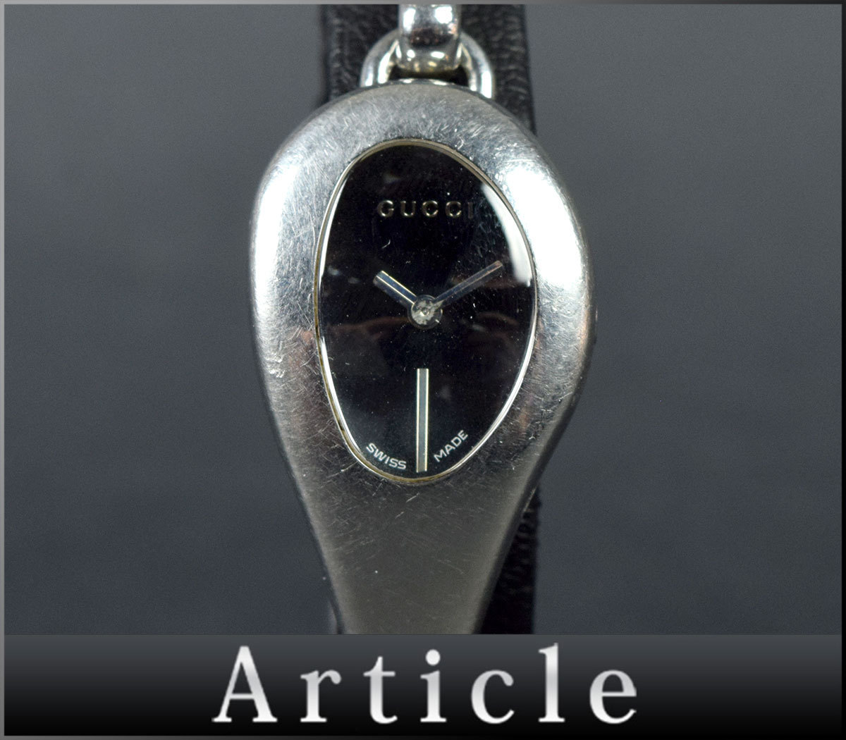 66337◇ GUCCI グッチ/ バングルウォッチ レディース 腕時計/ ホース