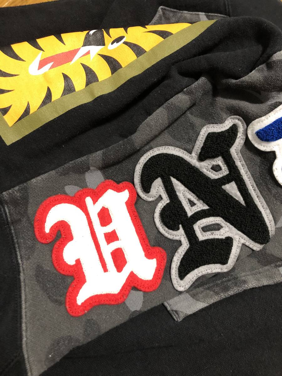 希少☆[A BATHING APE×UNDEFEATED] 15SS PIERROT SHARK FULL ZIP 