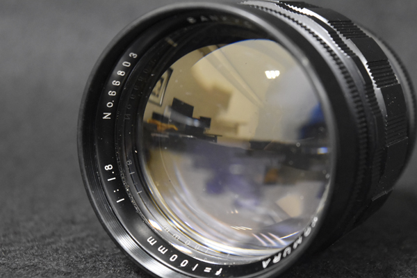 カメラレンズ KOMURA 【山善】KOMURAレンズ・F＝100㎜ 1：1.8・No66803