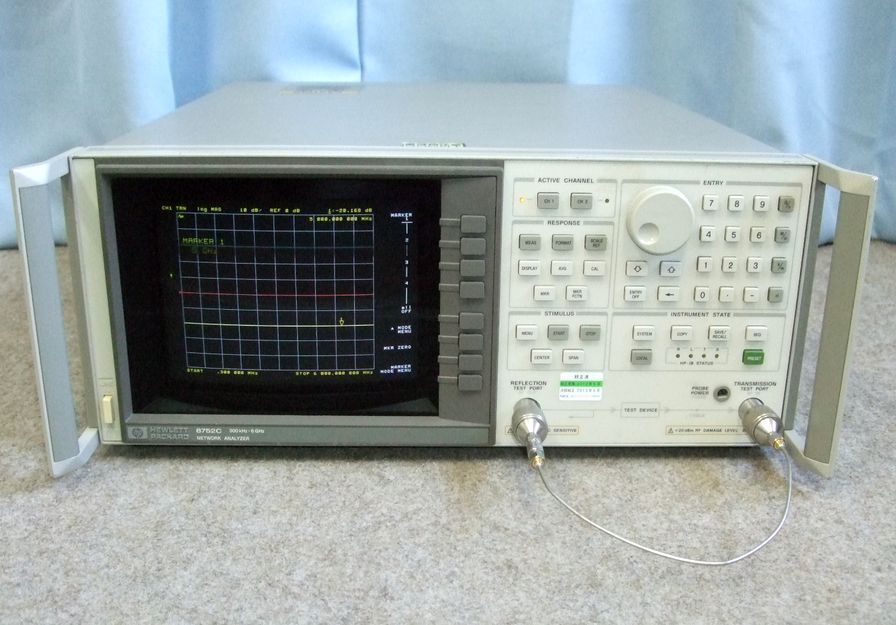 HP/Agilent： 8752C ネットワークアナライザー 300KHz-6.0GHz