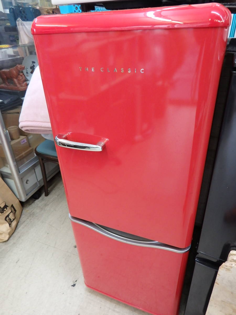 使用感少ない美品♪ DAEWOO 2ドア冷凍冷蔵庫 DR-C15AR レッド 150  