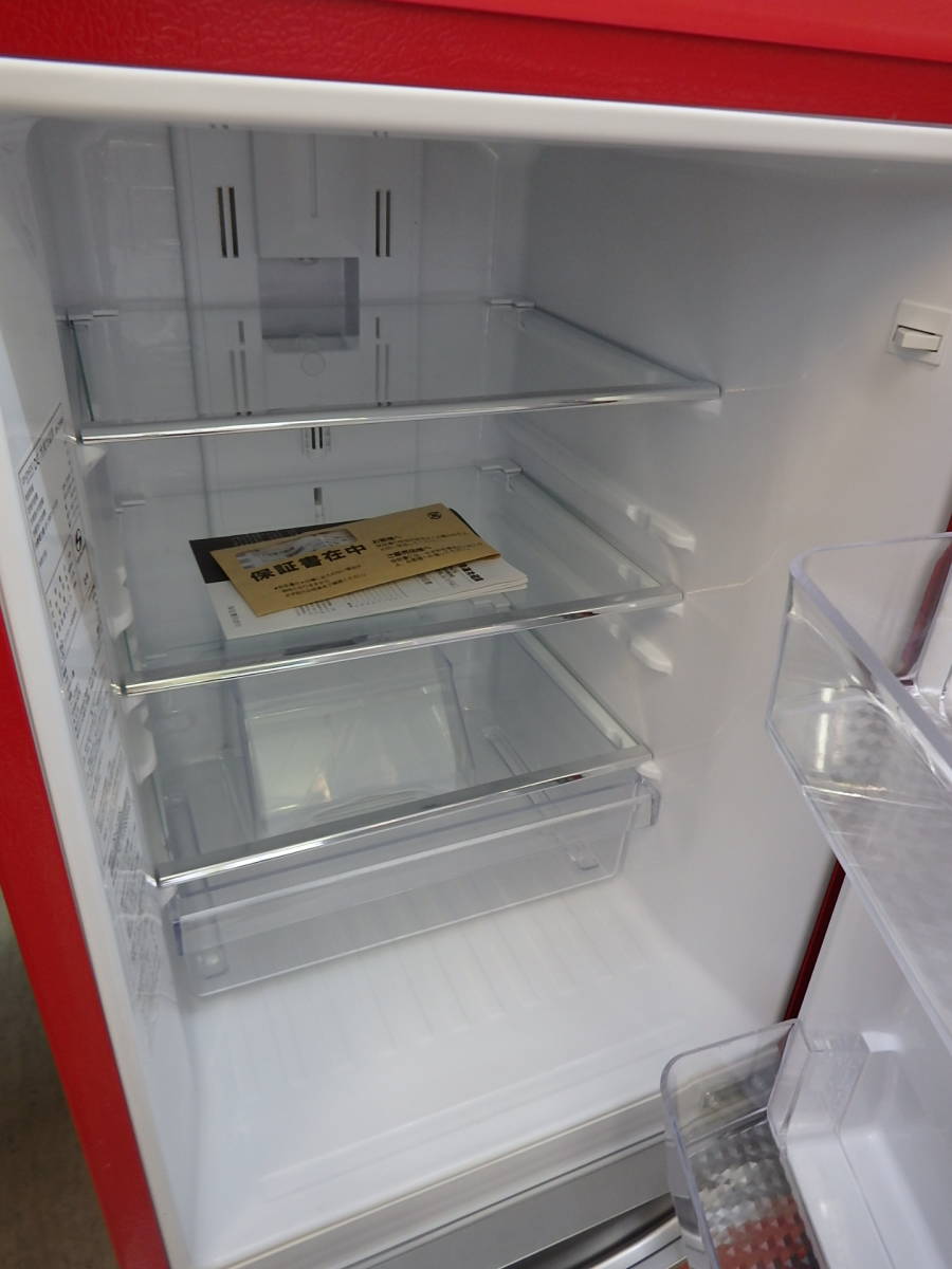 使用感少ない美品♪ DAEWOO 2ドア冷凍冷蔵庫 DR-C15AR レッド 150  