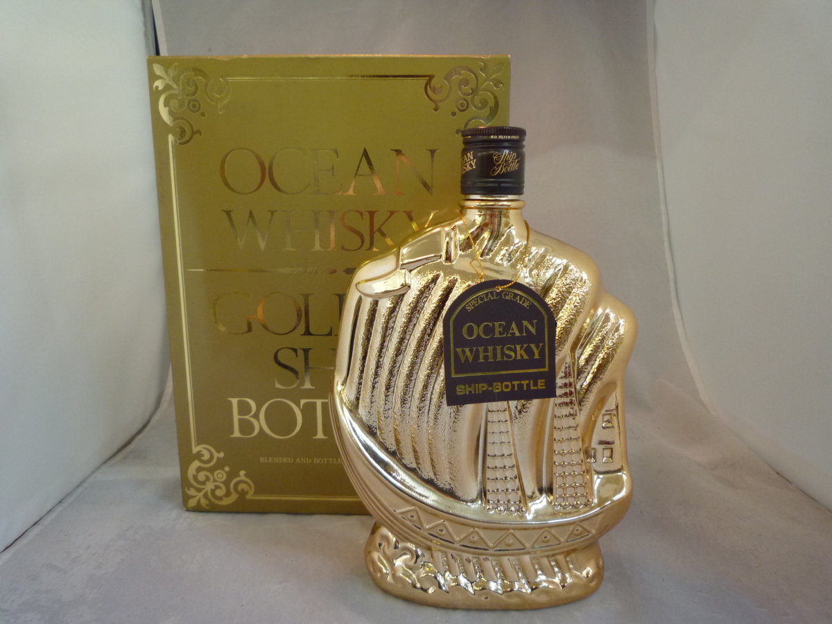 【緊急値下げ】グロリアオーシャン シップボトル ゴールド 760ml GLORIA OCEAN グロリアオーシャン シップボトル ウイスキー グロリア