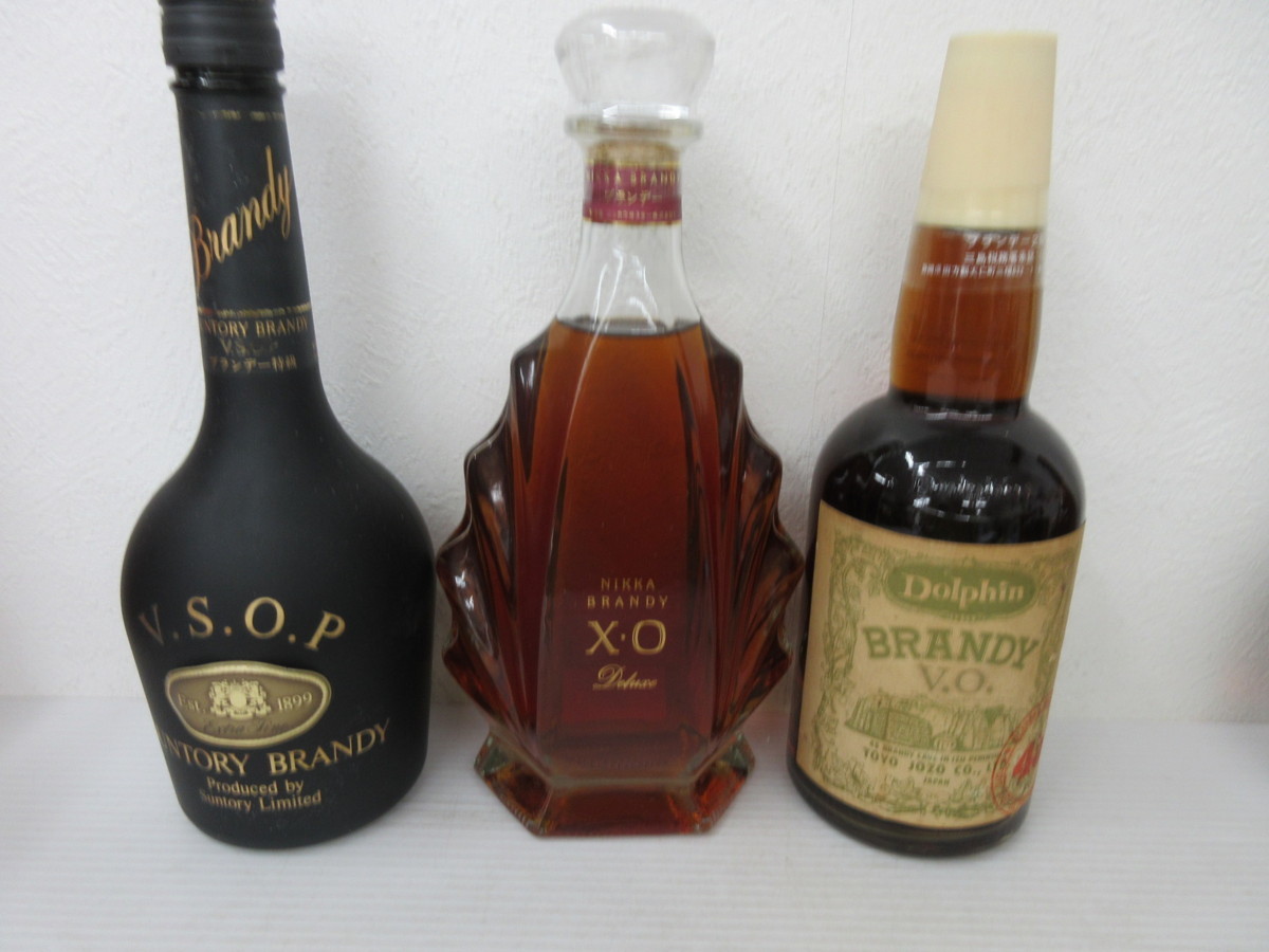 7本セット 国産ブランデー 特級（サントリー VO，ニッカ XO
